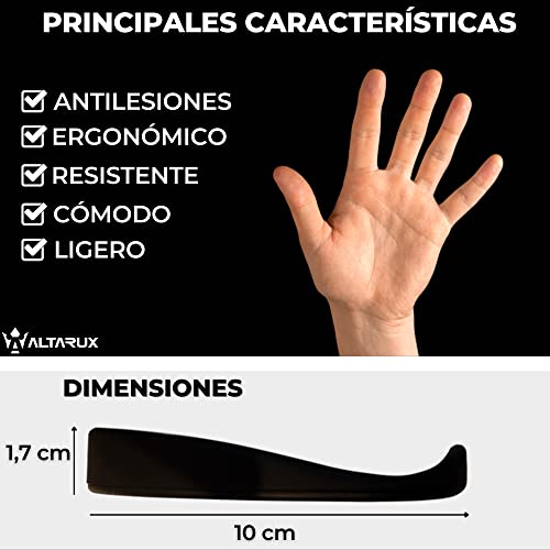 ALTARUX Reposamuñecas Ergonómico para Ratón, Almohadilla Deslizante de mano para Ordenador, Negro