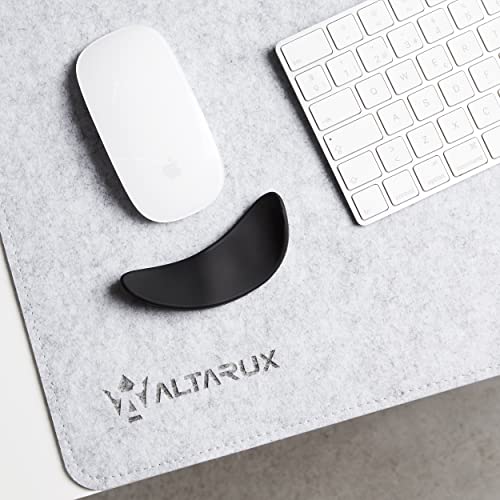 ALTARUX Reposamuñecas Ergonómico para Ratón, Almohadilla Deslizante de mano para Ordenador, Negro