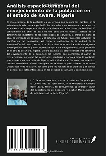 Análisis espacio-temporal del envejecimiento de la población en el estado de Kwara, Nigeria: Envejecimiento de la población en Nigeria