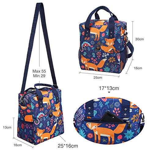 Anpro Bolsa Porta Alimentos,Bolsas Térmicas Comida,Bolsa Nevera para Almuerzo, Trabajo,Playa,Vajilla de Exterior y Picnic, Oficina,Viaje,Bolso Playa Alimiento para Hombre,Mujer,Ninos