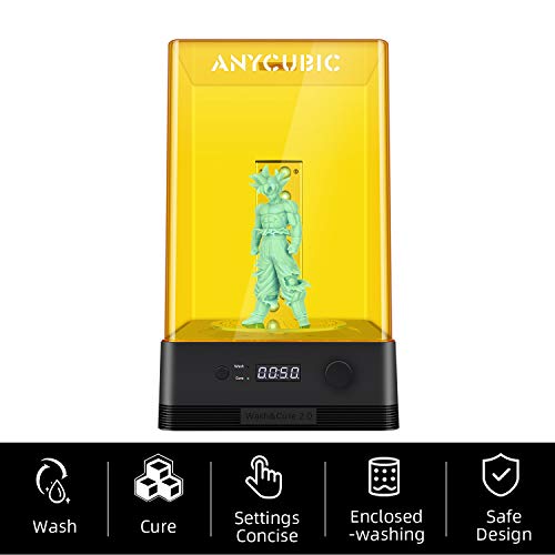 ANYCUBIC Limpieza Wash and Cure 2.0 para modelos de impresoras 3D LCD / DLP / SLA, caja de curado y lavado UV 2 en 1 para impresora de resina 3D Photon S / Photon Mono / Mono X