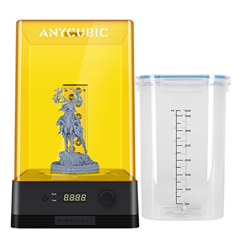 ANYCUBIC Limpieza Wash and Cure 2.0 para modelos de impresoras 3D LCD / DLP / SLA, caja de curado y lavado UV 2 en 1 para impresora de resina 3D Photon S / Photon Mono / Mono X