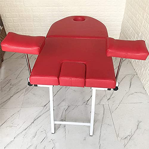 ANYURAN Sillón de reconocimiento ginecológico, Cama de operación de ginecología Plegable portátil Mesa de Parto para cirugía ginecológica Silla de enfermería privada médica 130x65x70cm