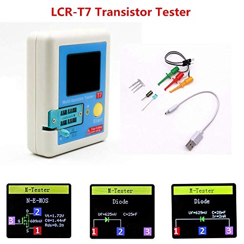 ARCELI LCR-T7 probador de transistores TFT diodo triodo capacitancia medidor LCR ESR Meter