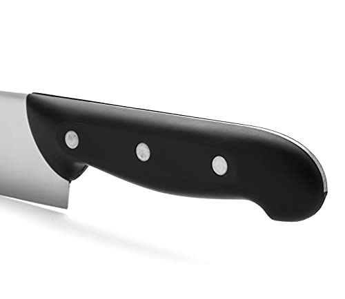 Arcos Maitre, Cuchillo Cocinero, Acero Inoxidable Nitrum 215 mm, Mango Polipropileno Negro