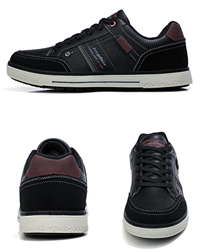 ARRIGO BELLO Hombre Zapatos Vestir Casual Zapatillas Deportivas Transpirables Sneaker Caminar Correr Cómodo Casuales Moda Negocio Talla 41-46(W Negro, Numeric_43)