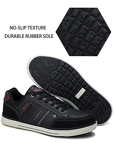 ARRIGO BELLO Hombre Zapatos Vestir Casual Zapatillas Deportivas Transpirables Sneaker Caminar Correr Cómodo Casuales Moda Negocio Talla 41-46(W Negro, Numeric_43)