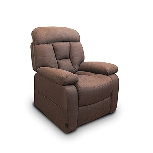 Astan Hogar Sillón Relax con Función Auto-Ayuda (Levanta Personas), Reclinación Eléctrica, Masaje Y Termoterapia. Modelo Space Lift Up AH-AR30320CH, Chocolate