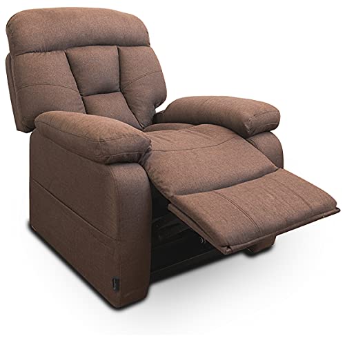 Astan Hogar Sillón Relax con Función Auto-Ayuda (Levanta Personas), Reclinación Eléctrica, Masaje Y Termoterapia. Modelo Space Lift Up AH-AR30320CH, Chocolate