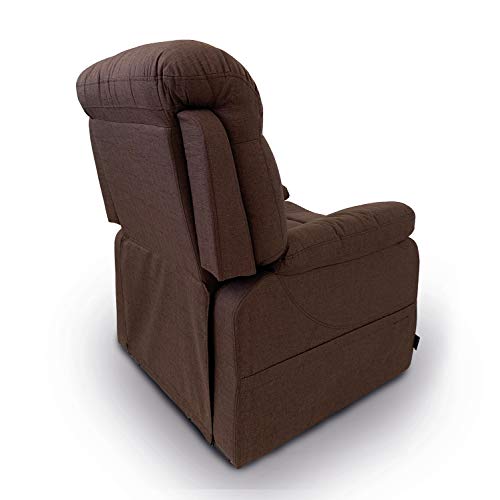 Astan Hogar Sillón Relax con Función Auto-Ayuda (Levanta Personas), Reclinación Eléctrica, Masaje Y Termoterapia. Modelo Space Lift Up AH-AR30320CH, Chocolate