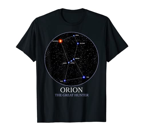 Astronomía Orión Estrella Constelación De Orión El Cazador Camiseta