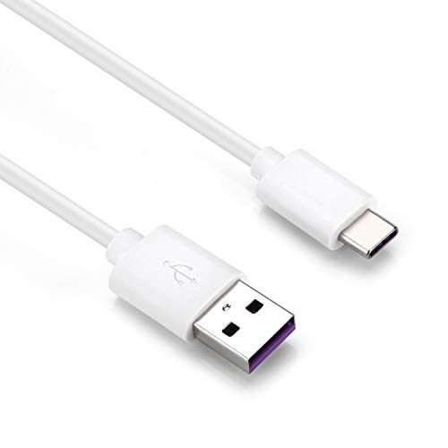 Aukru 5V 2A Cargador con Tipo C Cable Compatible con Huawei P9 /P10 /p20 Pro/Mate 20 Lite, Compatible Samsung Galaxy S9/S8+, LG/G6/ G7/G8,HTC 10/u11,Xiaomi Mi 7/8 /9/10/ mi a1 /mi a2- Blanco