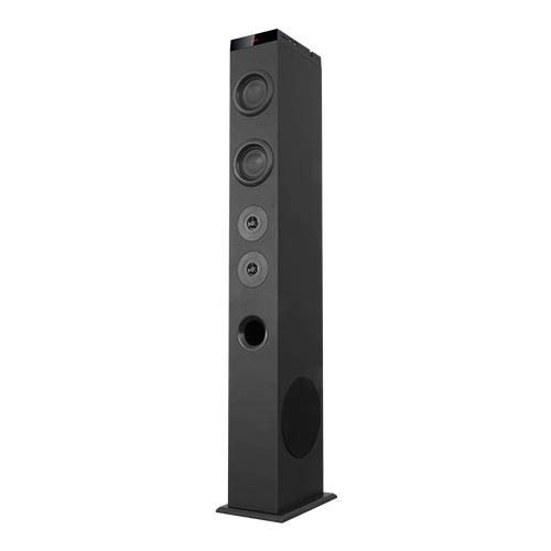 Avenzo - Torre de Sonido, Modelo AV-ST4001B, Potencia de 80 W, Con Bluetooth, Con Ranura microSD y USB, Incluye Radio FM, Dimensiones: 158 mm x 240 mm x 998 mm, Color Negro