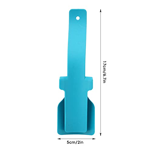 Ayudante de calzado perezoso para zapatos fáciles de usar, ayudante ergonómico portátil para levantar zapatos, herramienta de ayuda para levantar el cuerno de los zapatos de viaje para(Azul)