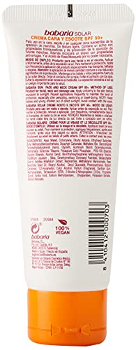 Babaria - Crema Facial Solar Antimanchas Rosa Mosqueta Spf50, Blanco