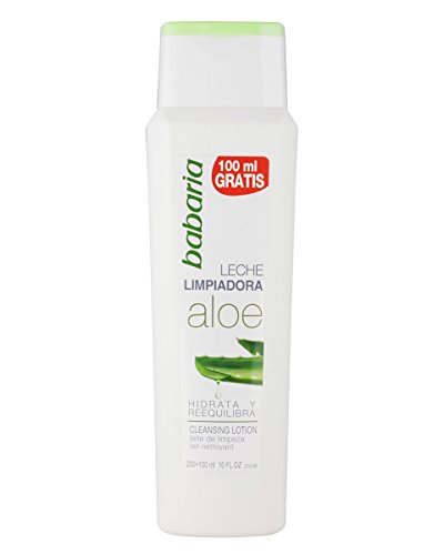 Babaria Leche Limpiadora Aloe Vera, 300 Mililitros