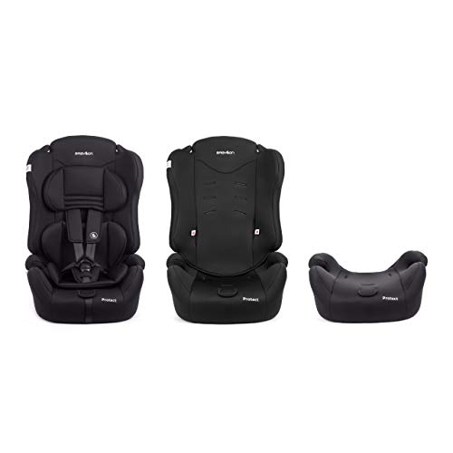 BABYLON Silla Coche Grupo 1 2 3 Protect. Silla coche para Niños 9-36 kg, silla coche bebe (1 a 12 años). Silla bebe coche sin isofix ECE R44 /0 negro