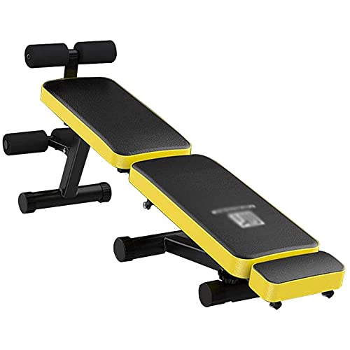 Banco Plegable con Mancuernas, Tabla para Ejercicios Abdominales, Press de banca para el hogar, Banco Ajustable para Ejercicios, con 200 kg, Tabla para abdomina