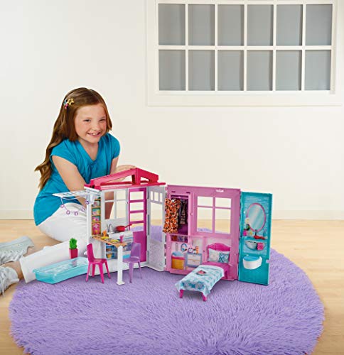 Barbie - Casa de muñecas con accesorios, Multicolor (Mattel FXG54), Embalaje estándar