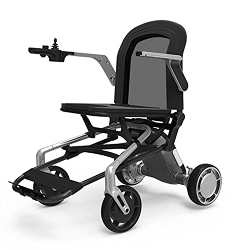 BeFormed Silla De Ruedas Eléctrica Plegable Silla De Viaje Portátil, Plegable En 1 Segundo Ahora. La Silla Eléctrica Más Liviana Y Compacta del Mundo (Solo 44 Lbs + 4.4 Lbs por Batería),Negro