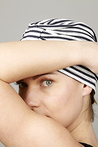 Belle Turban, Turbante para Mujer, Modelo Safir-T, Estampado Marinero, Talla única, Elegante Gorro Oncológico, Hecho con Algodón Orgánico, Suave y Transpirable, No Irrita, Fabricado en España