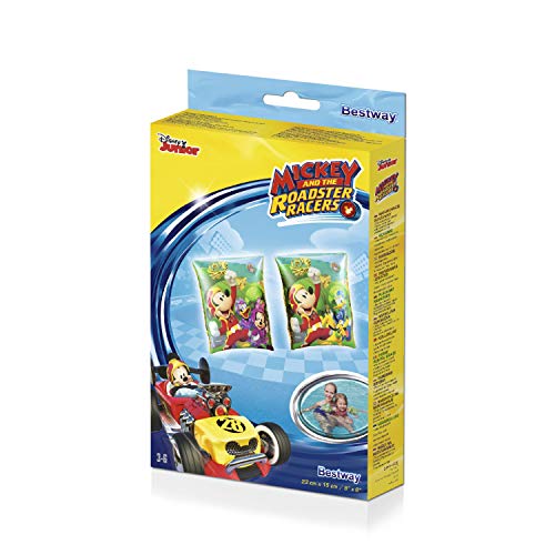 Bestway 91002, Manguitos Hinchables Disney Mickey Mouse Y Los Superpilotos, 23x15 cm, colores surtido