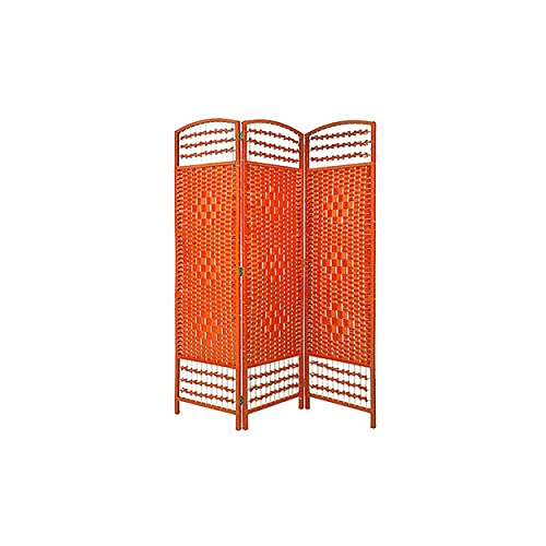 Biombo Separador de ambientes. Economico. Naranja de Junco Natural para decoración 170 x 120 cm - Hogar y más