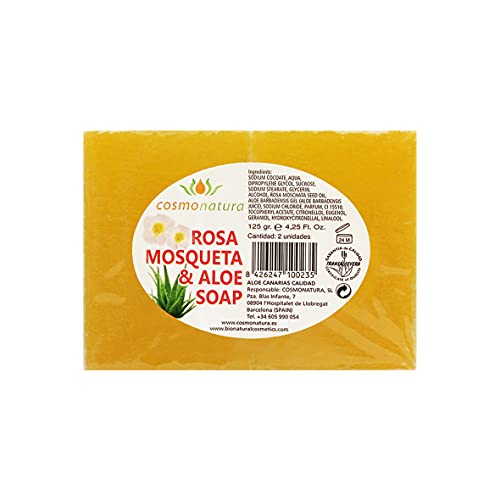 Bionatural Jabón de Rosa Mosqueta y Aloe Vera - 125 gr