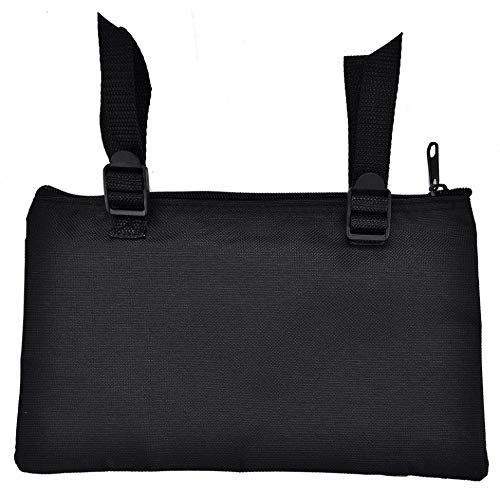 Bolsa for silla de ruedas Bolsa de almacenamiento de viaje for silla de ruedas resistente al agua Movilidad Scooter Reposabrazos Durable (Negro)