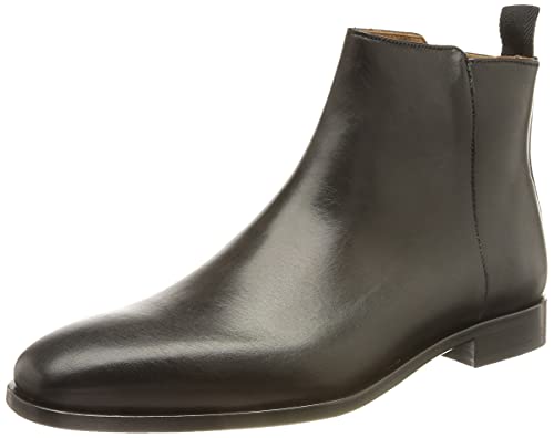 BOSS Lisbon_zipb_BU, Botas con Cremallera Hombre, Negro1, 45.5 EU