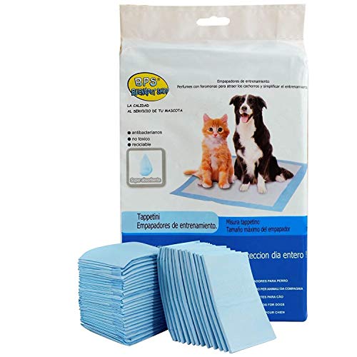 BPS® Empapadores de Entrenamiento para Perros Gatos Perfumes con Feromonas para Atraer los Cachorros y Simplificar el Entrenamiento (60pcs 60 * 60cm) BPS-2168 * 2