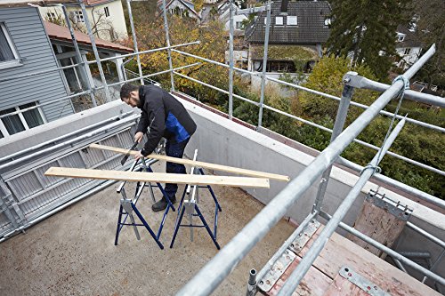 Brennenstuhl 1444700 Caballete de Trabajo Telescópico, Plata