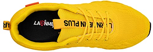 Calzados Asfalto Hombre Sneakers Cómodo Ligero Zapatos Amarillo 41