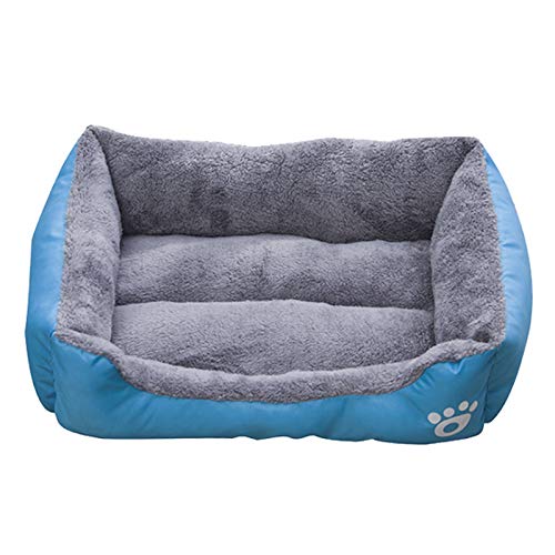 Cama para Mascotas Camas Perros Caseta Perros Colchoneta Dormir Cojín para Dormir Perrera Súper Suave con Función Impermeable Cojín para Nido Fossa para Gatos Perros Pequeños Y Medianos,A-80 * 60CM