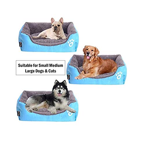 Cama para Mascotas Camas Perros Caseta Perros Colchoneta Dormir Cojín para Dormir Perrera Súper Suave con Función Impermeable Cojín para Nido Fossa para Gatos Perros Pequeños Y Medianos,A-80 * 60CM