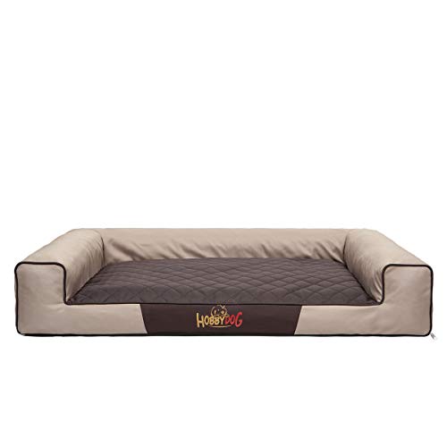 Cama rectangular para perros grandes VICTORIA XL/XXL (para perros o gatos grandes con colchón)