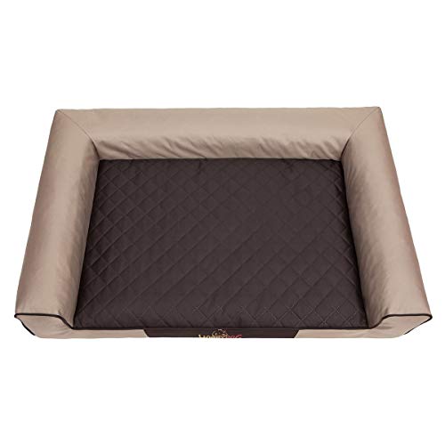 Cama rectangular para perros grandes VICTORIA XL/XXL (para perros o gatos grandes con colchón)