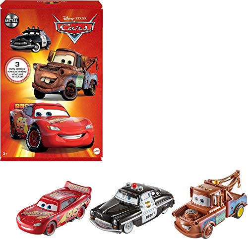 Cars Pack 3 coches de juguete die-cast personajes de la película (Mattel HBW14)