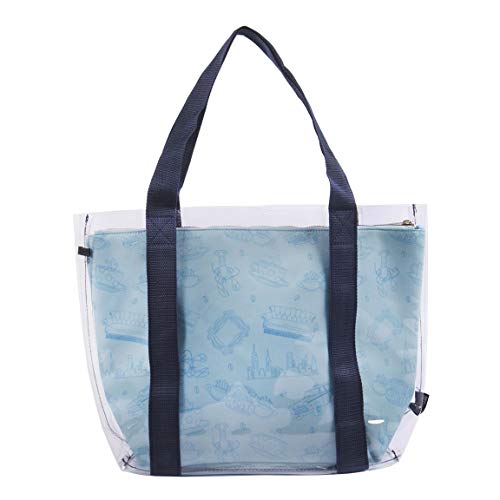 CERDÁ LIFE'S LITTLE MOMENTS 2100003307, Bolsos Grandes de Playa de Friends con Licencia Oficial Warner Bros para Mujer, Azul, Talla única