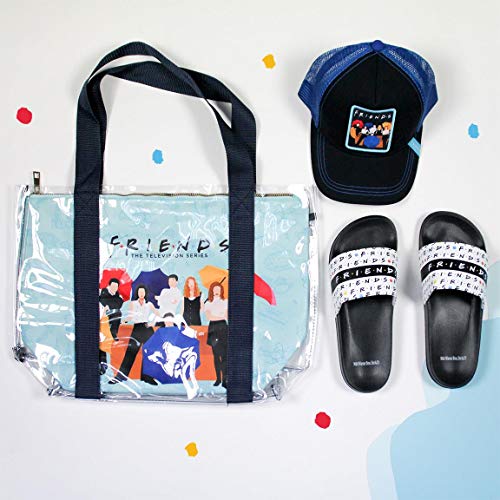 CERDÁ LIFE'S LITTLE MOMENTS 2100003307, Bolsos Grandes de Playa de Friends con Licencia Oficial Warner Bros para Mujer, Azul, Talla única