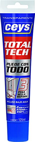 Ceys - Total Tech - Pega Sella y Repara - Transparente - Tubo 125ml