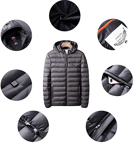 Chaleco Térmico Ligero Para Hombres, Mujeres, Chaquetas Softshell Con Calefacción Eléctrica, USB Con 3 Configuraciones De Temperatura Para Trabajo Al Aire Libre, Andar En Motocicleta (sin Batería)