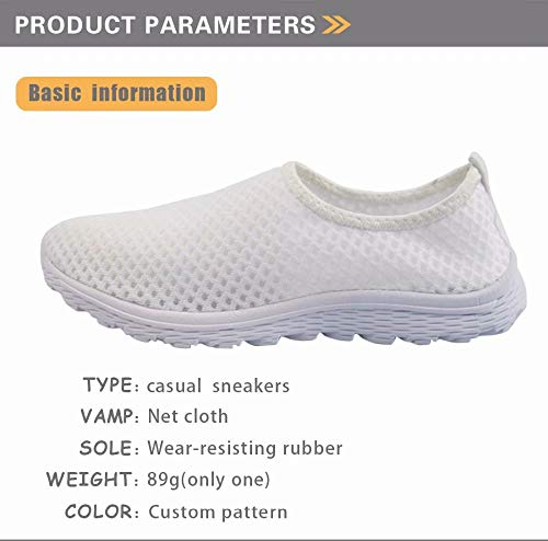 Chaqlin Ladies Girls Nurse Sneakers White Women Casual Mesh Running Shoes para Mujeres Adult Casual Sport Gym Trainers Transpirable Beach Water Footwear 38 EU