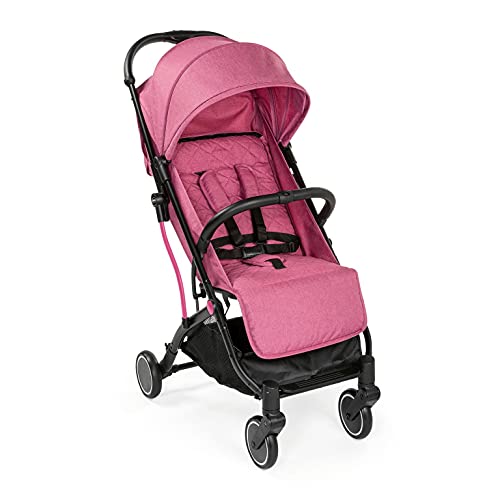 Chicco Trolley Me Silla de Paseo Ligera desde 0 Meses hasta 15 kg, Buggy y Plegable con Función de Trolley, Cierre Compacto, Cubierta para la Lluvia y Capota Plegable, Rosa (Lollipop)