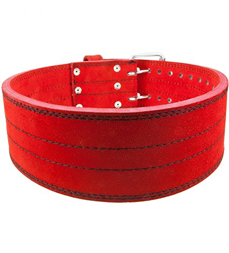 Cinturón de halterofilia o fitness de C.P. Sports, T8-rot-s-cp, rojo, S=68-94cm