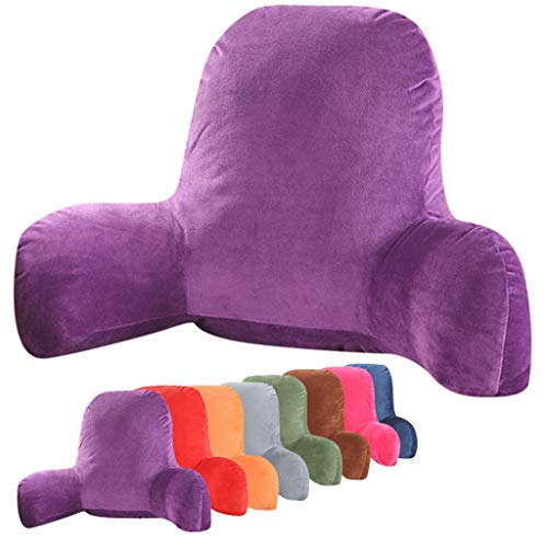 CJY-Cushion Cojín de Respaldo Lumbar de Felpa, cojín de Respaldo Cojín de Respaldo con Brazos Algodón en Forma de T para sofá, sofás, salón, reclinable, con Cremallera Fundas extraíbles,D