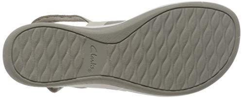 Clarks Arla Jacory, Sandalias de Talón Abierto Mujer, Beige (Sand Multi Sand Multi), 40 EU