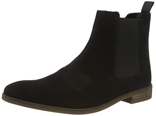 Clarks Stanford Top, Botas Chelsea Hombre, Negro (Black SDE Black SDE), 44 EU