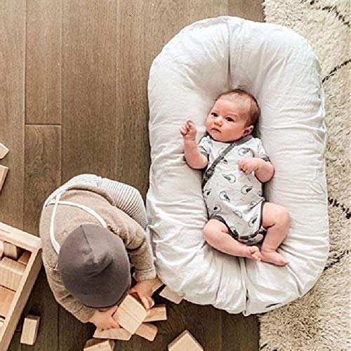 cojin antivuelco bebe,chichoneras cuna,cojin bebe,Cama portátil para nido de bebé para niñas, niños, cuna de algodón, cama para recién nacido, capazo para bebé, cama para dormir, cuna 72 * 42 cm