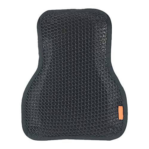 Cojín de asiento de motocicleta con malla 3D de refrigeración de aire, almohadillas protectoras de glúteos, funda de asiento de motocicleta, transpirable, talla S